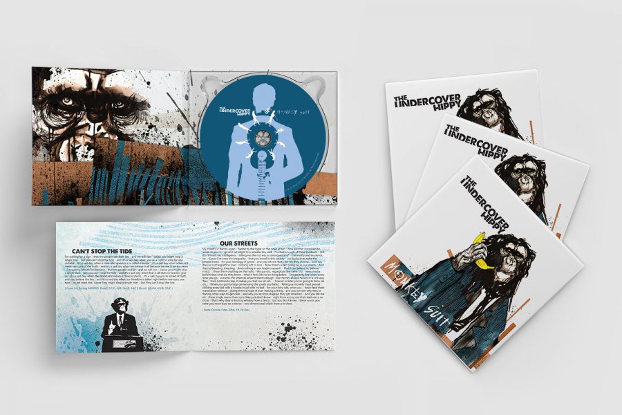 CD Case & Booklet Design for Undercover Hippy